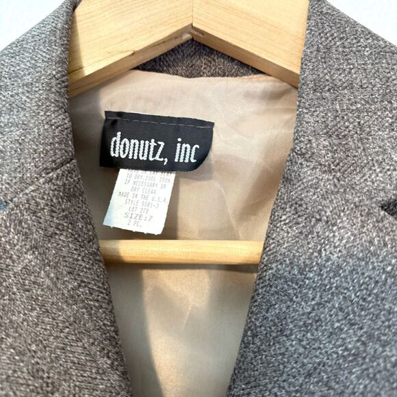 Y2K Donutz Brown Blazer Jacket Size 7 NWT - Picture 4 of 9